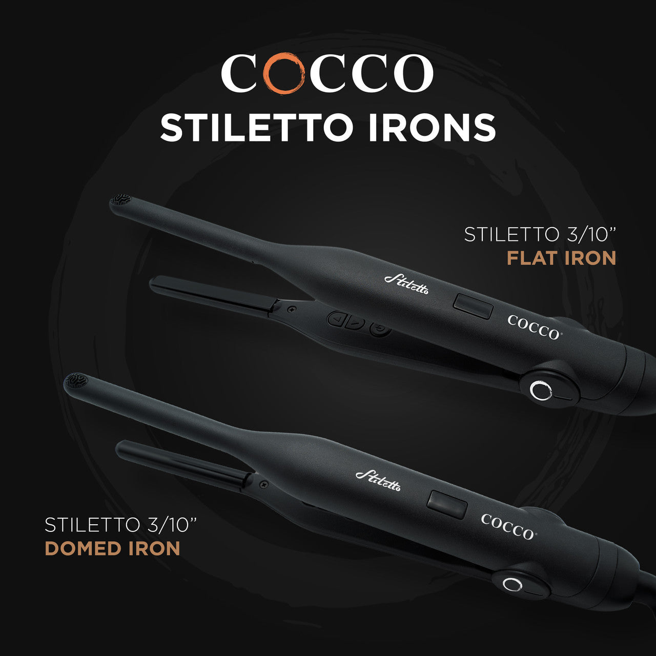 COCCO® Stiletto 3/10" Domed Flat Iron