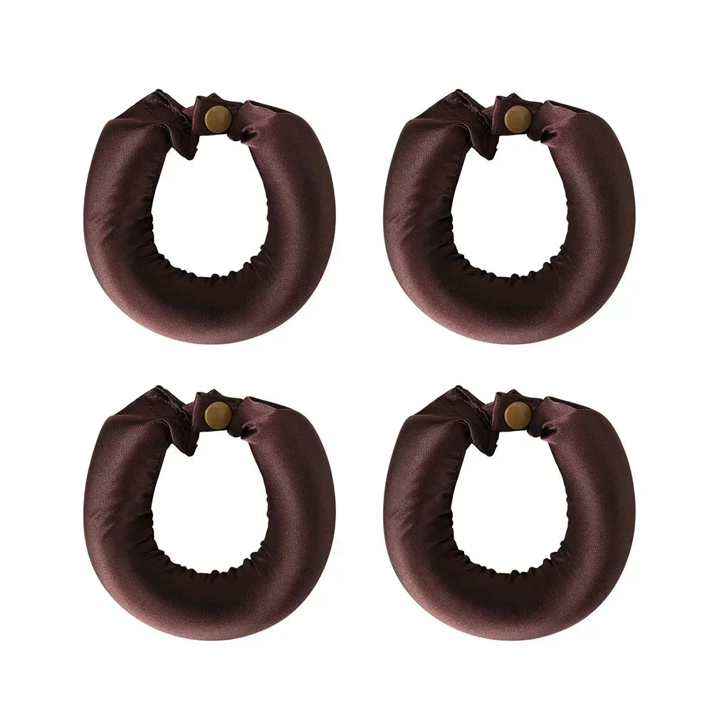 Satin Heatless Hair Curlers | Overnight No Heat Curling Rod Set