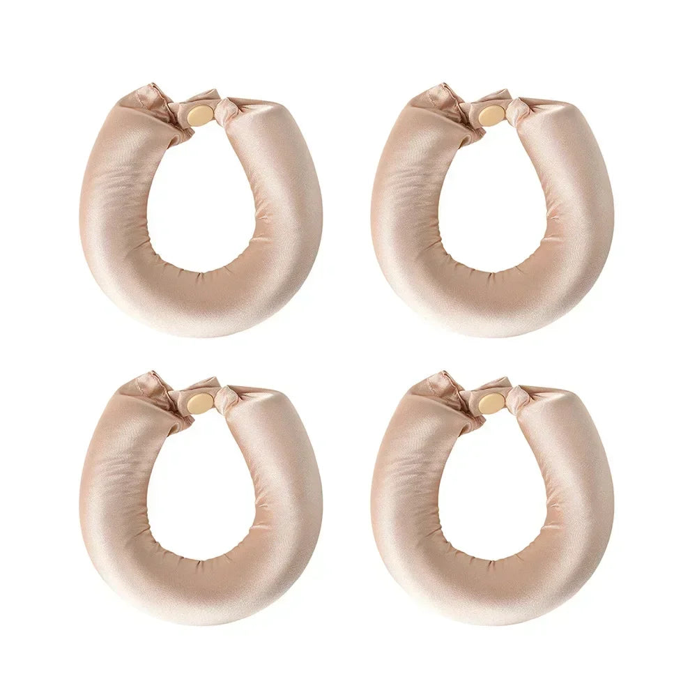 Satin Heatless Hair Curlers | Overnight No Heat Curling Rod Set