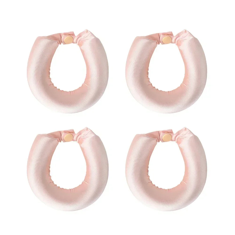 Satin Heatless Hair Curlers | Overnight No Heat Curling Rod Set
