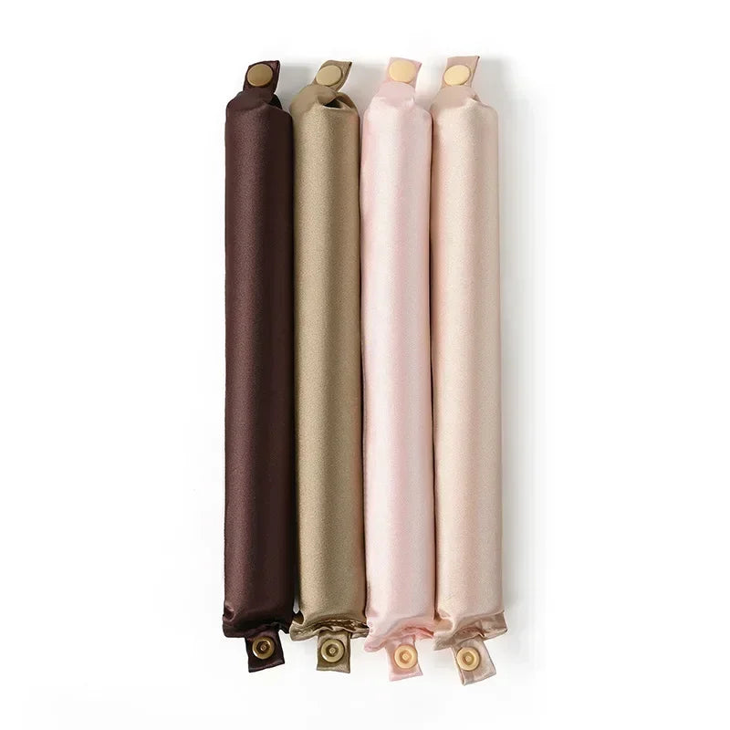 Satin Heatless Hair Curlers | Overnight No Heat Curling Rod Set